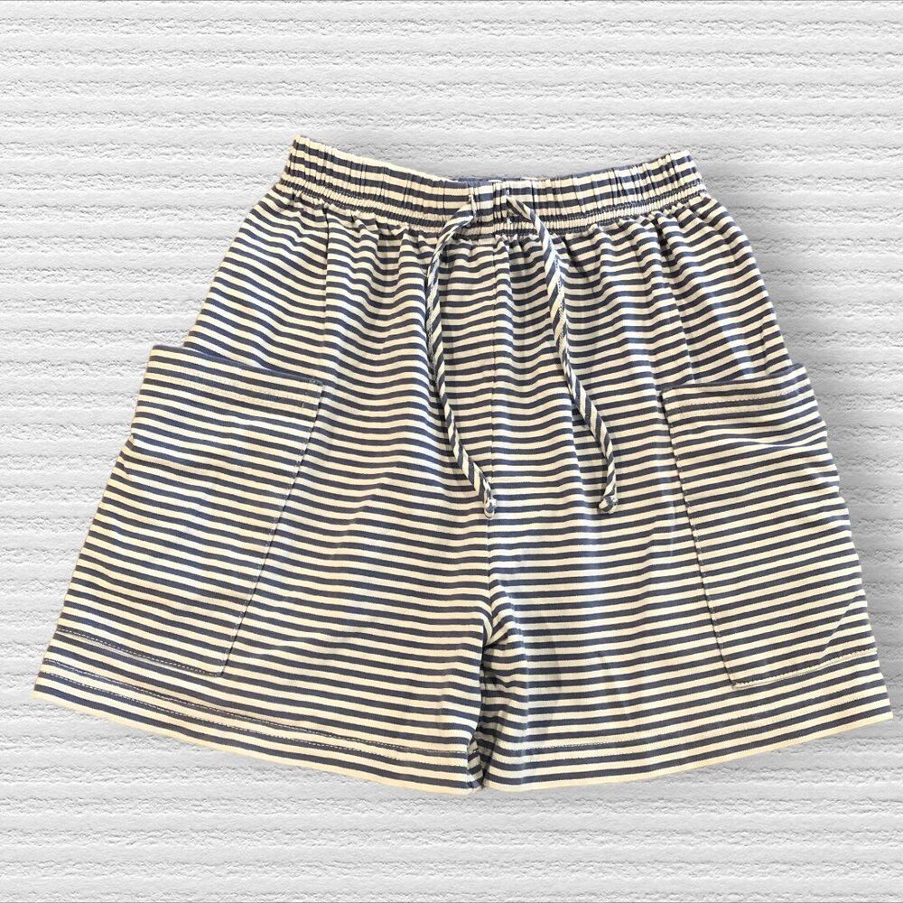 Serendipity by Shrimp & Grits Kids 4-5 Striped Shorts Blue White Classic Preppy